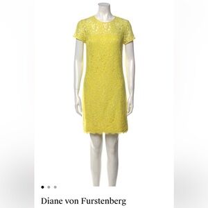 Yellow Dress by Diane Von Furstenberg